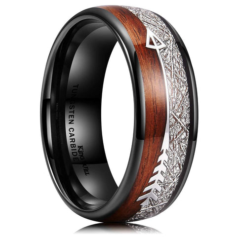 Sophisticated "Wood Arrow" Ring