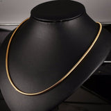 Snake Chain Necklace - Gold 0.9mm