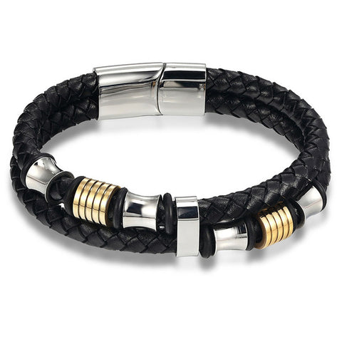 "Fortitude" Leather Bracelet