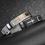 "Creed" Adjustable Bracelet - Black
