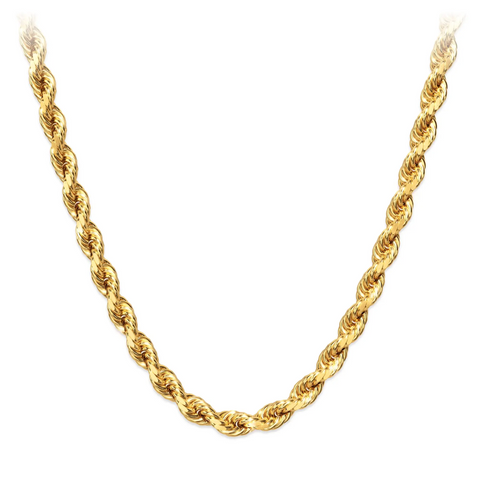 Rope Chain 4mm -  Gold