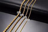 Rope Chain Gold - 2.5mm