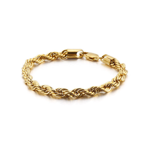 Rope Chain Bracelet - Gold 3mm