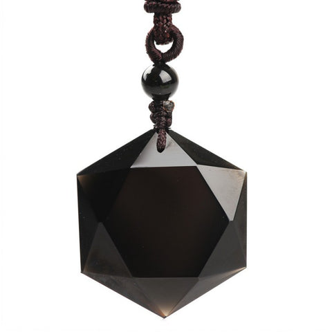 Obsidian Star Pendant